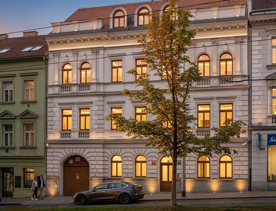 Evening façade — visualisation